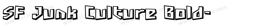SF Junk Culture Bold字体转换